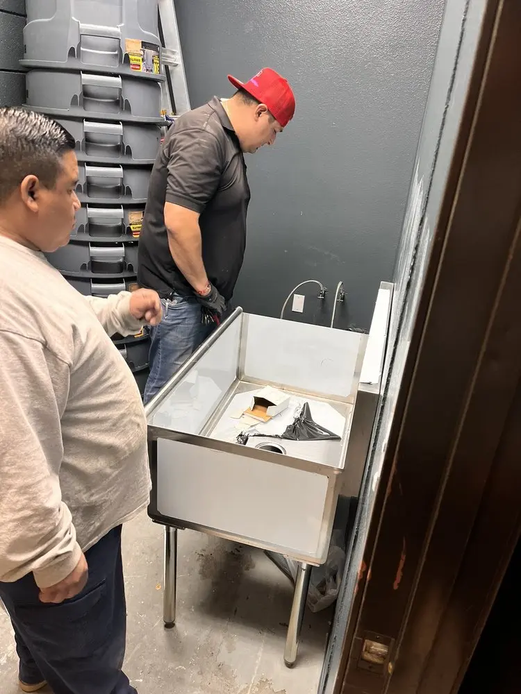 Commercial plumbing and sink installation in North Edmonds