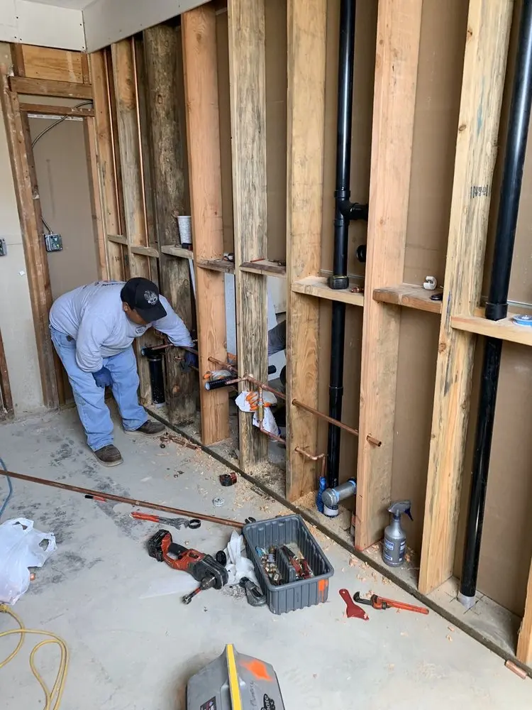 Commercial rough-in plumbing for Gas Line Repair in North Edmonds